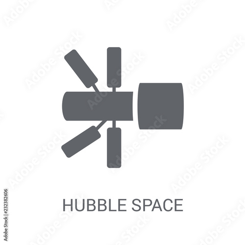 Hubble space telescope icon. Trendy Hubble space telescope logo concept on white background from Astronomy collection