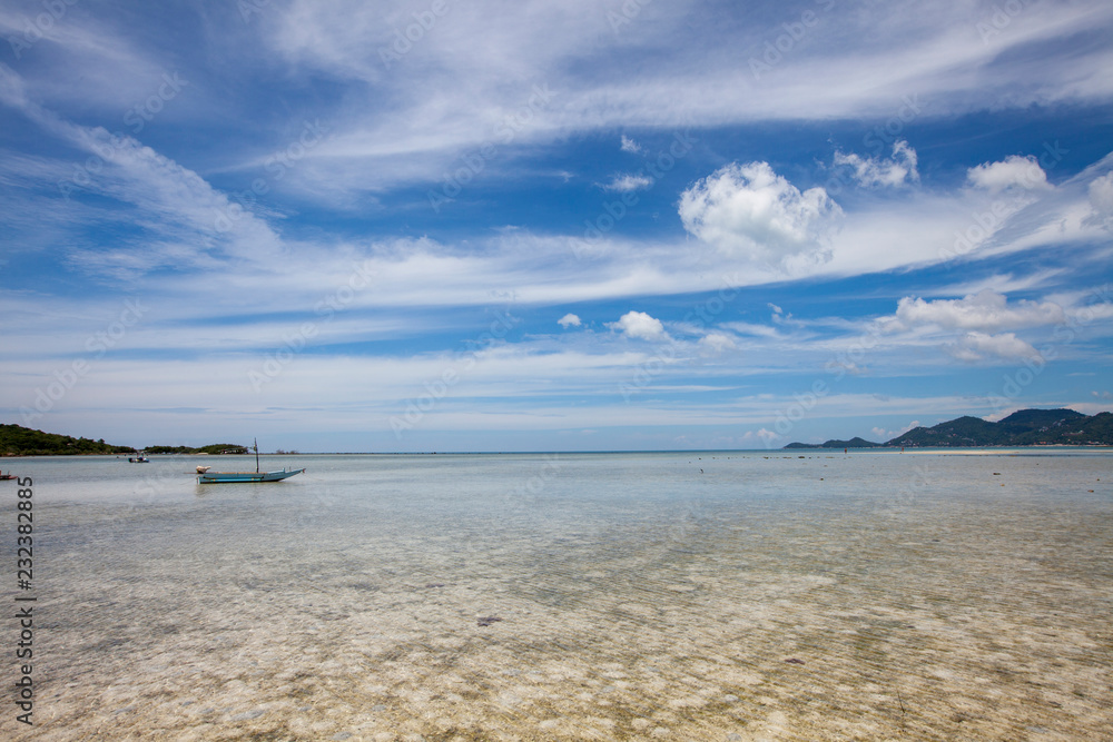Tropical Choeng Mon Beach in the Koh Samui Island in Thailand Tropical Choeng Mon Beach in the Koh Samui Island in Thailand