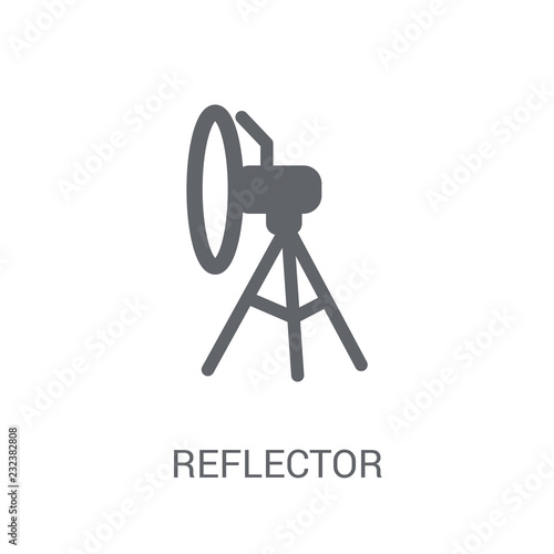 Reflector icon. Trendy Reflector logo concept on white background from Astronomy collection