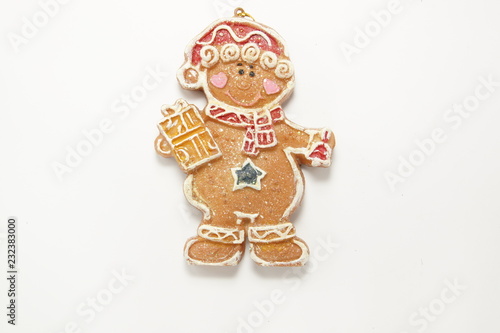 christmas ornament cookie isolated