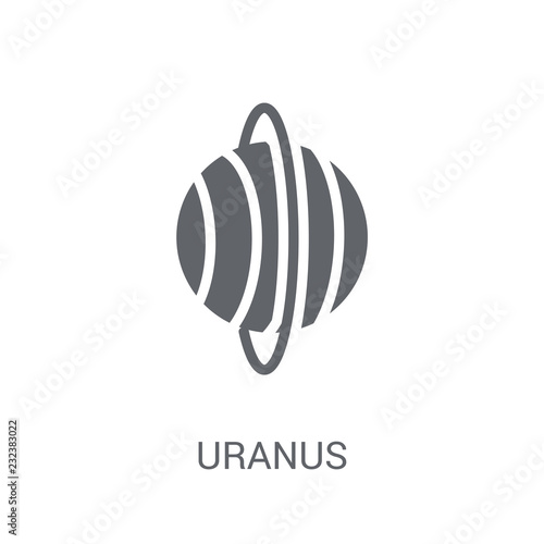 Uranus icon. Trendy Uranus logo concept on white background from Astronomy collection