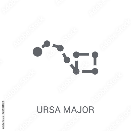 Ursa major icon. Trendy Ursa major logo concept on white background from Astronomy collection