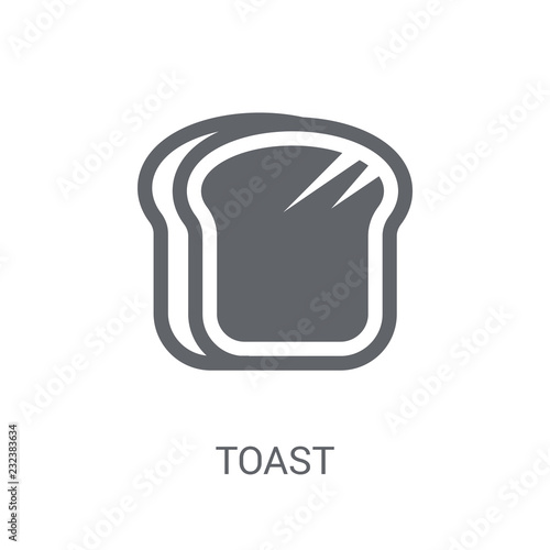 Toast icon. Trendy Toast logo concept on white background from Birthday party and wedding collection