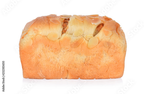 bread sweet on white background