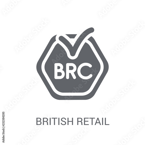 British Retail Consortium icon. Trendy British Retail Consortium logo concept on white background from business collection