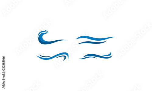 set template water wave