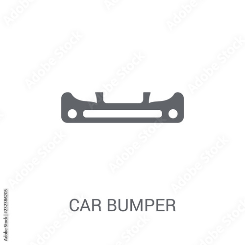car bumper icon. Trendy car bumper logo concept on white background from car parts collection