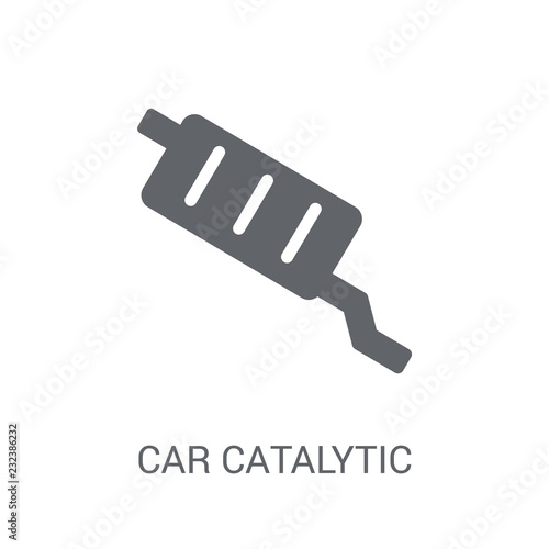 Obraz na plátně car catalytic converter icon