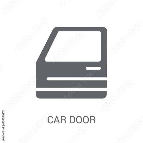 car door icon. Trendy car door logo concept on white background from car parts collection