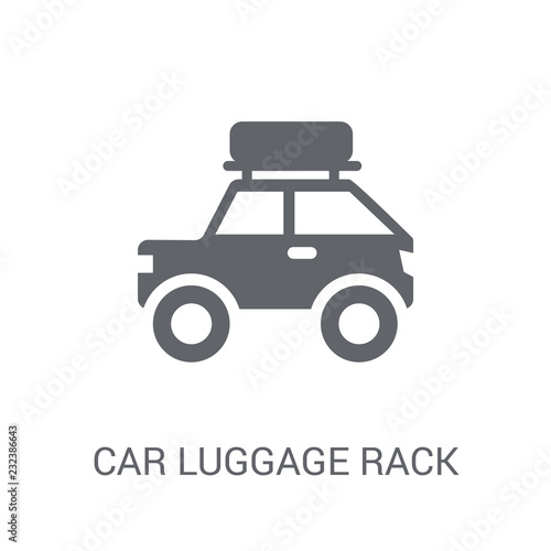 car luggage rack icon. Trendy car luggage rack logo concept on white background from car parts collection