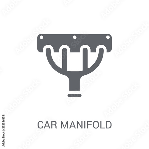 car manifold icon. Trendy car manifold logo concept on white background from car parts collection