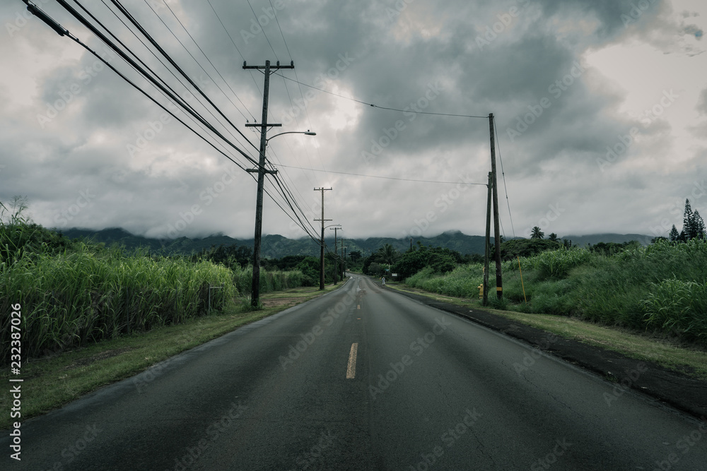 North Shore Roads on the Island of Oahu