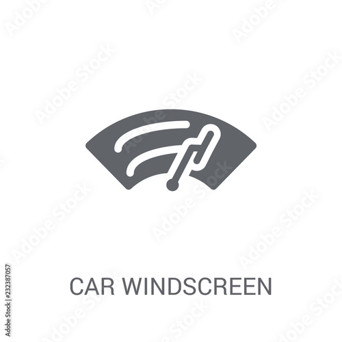 car windscreen icon. Trendy car windscreen logo concept on white background from car parts collection