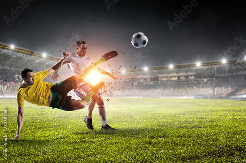 Football hottest moments. Mixed media © Sergey Nivens