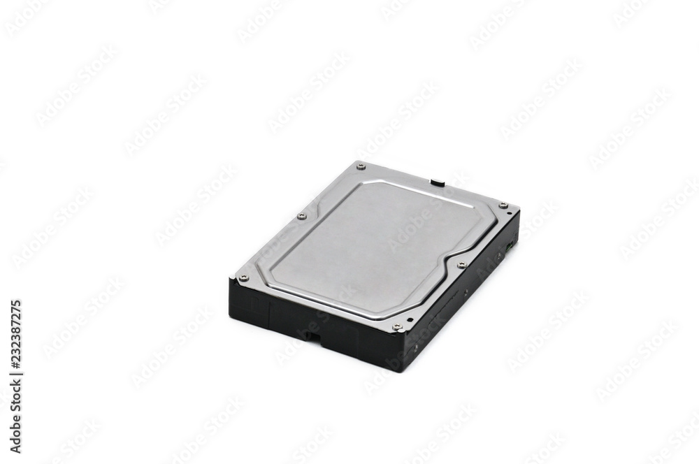 Computer hard disk-hard drive on an isolated background Computer hard disk-hard drive on an isolated background