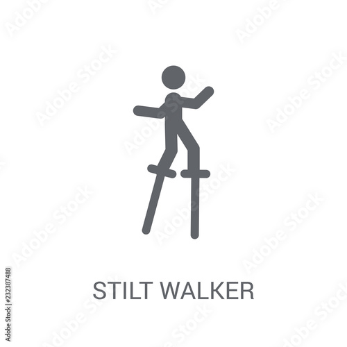 Stilt walker icon. Trendy Stilt walker logo concept on white background from Circus collection