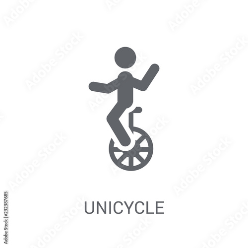 Unicycle icon. Trendy Unicycle logo concept on white background from Circus collection