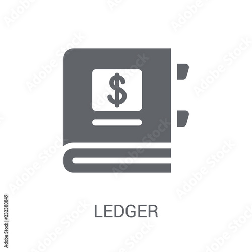 Ledger icon. Trendy Ledger logo concept on white background from Cryptocurrency economy and finance collection