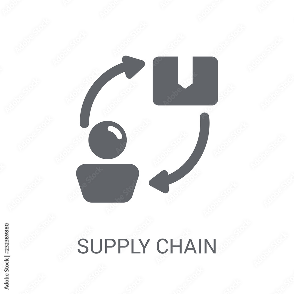 Supply chain icon. Trendy Supply chain logo concept on white background from Delivery and