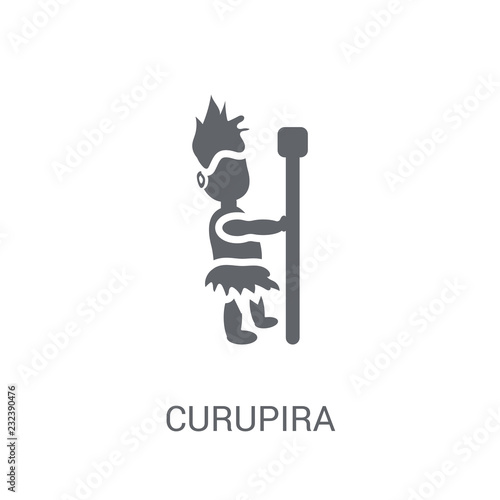 Curupira icon. Trendy Curupira logo concept on white background from Fairy Tale collection photo