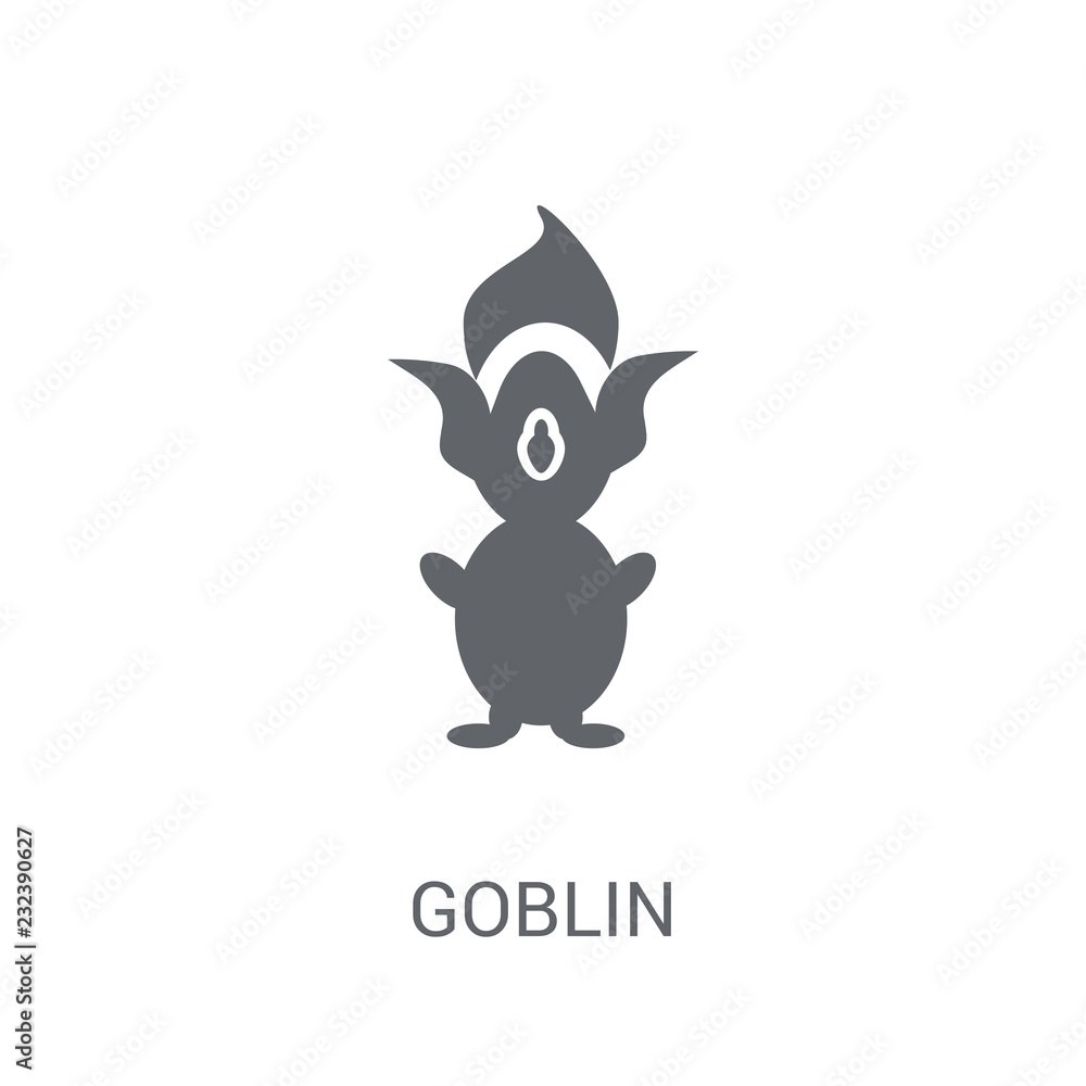Goblin icon. Trendy Goblin logo concept on white background from Fairy
