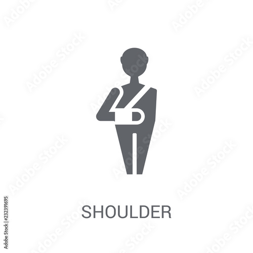 shoulder immobilizer icon. Trendy shoulder immobilizer logo concept on white background from General collection