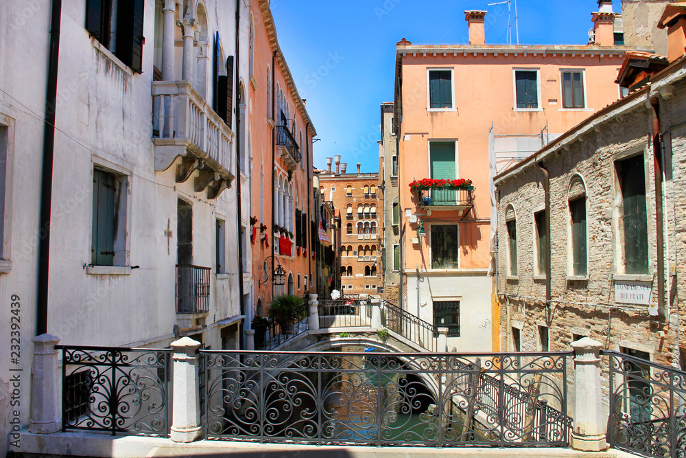 Venice Canal and Bridge