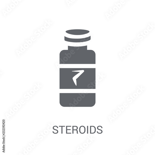 Steroids icon. Trendy Steroids logo concept on white background from Gym and Fitness collection