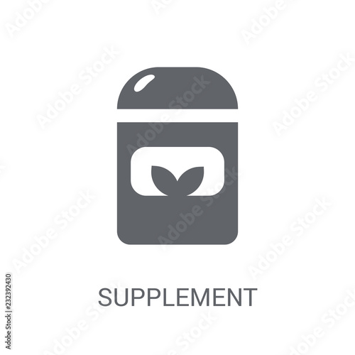 Supplement icon. Trendy Supplement logo concept on white background from Gym and Fitness collection