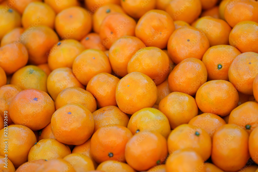 Many oranges, close-up shots