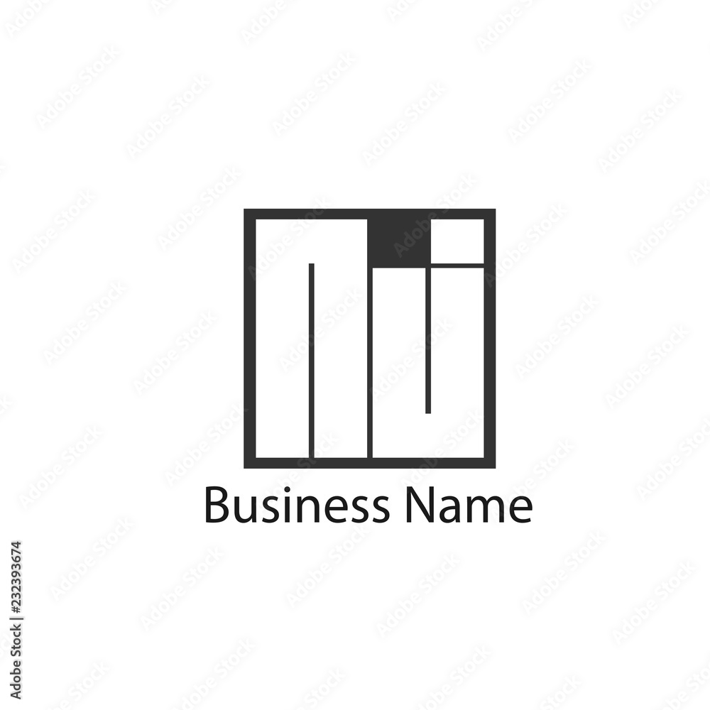 Initial Letter NJ Logo Template Design Initial Letter NJ Logo Template Design