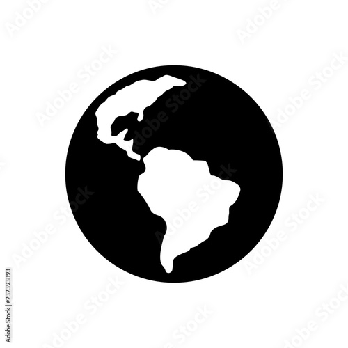 Plant Earth glyph icon