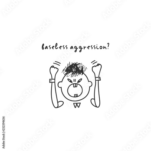 Depression signs and symptoms. Vector illustration of problems of mental health