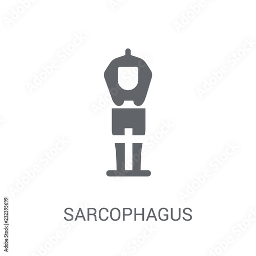 Sarcophagus icon. Trendy Sarcophagus logo concept on white background from Museum collection