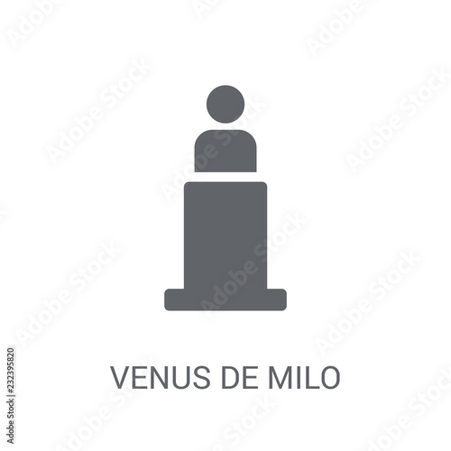 Venus de milo icon. Trendy Venus de milo logo concept on white background from Museum collection