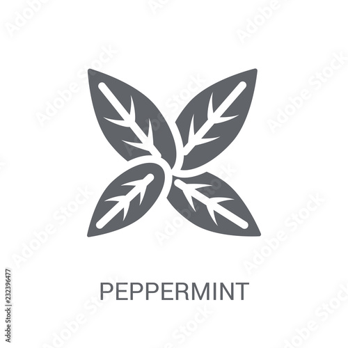 Peppermint icon. Trendy Peppermint logo concept on white background from Nature collection