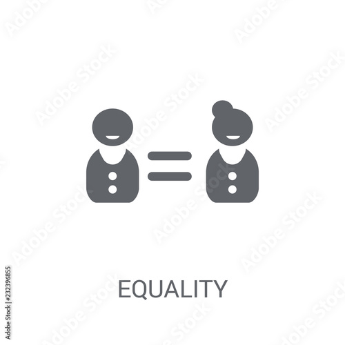 Equality icon. Trendy Equality logo concept on white background from Political collection