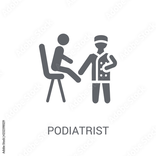 Podiatrist icon. Trendy Podiatrist logo concept on white background from Professions collection