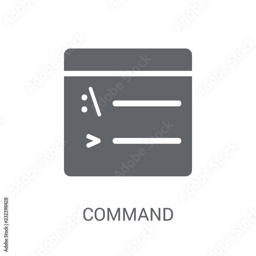 Command icon. Trendy Command logo concept on white background from Programming collection