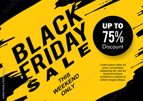 Black friday sale banner te...