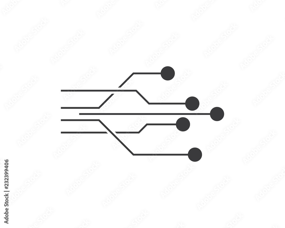 Circuit logo template vector icon illustration Circuit logo template vector icon illustration