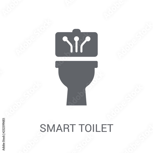 smart Toilet icon. Trendy smart Toilet logo concept on white background from Smarthome collection