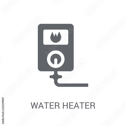 Water heater icon. Trendy Water heater logo concept on white background from Smarthome collection