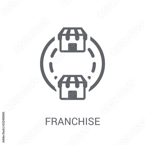 Franchise icon. Trendy Franchise logo concept on white background from Startup Strategy and Success collection