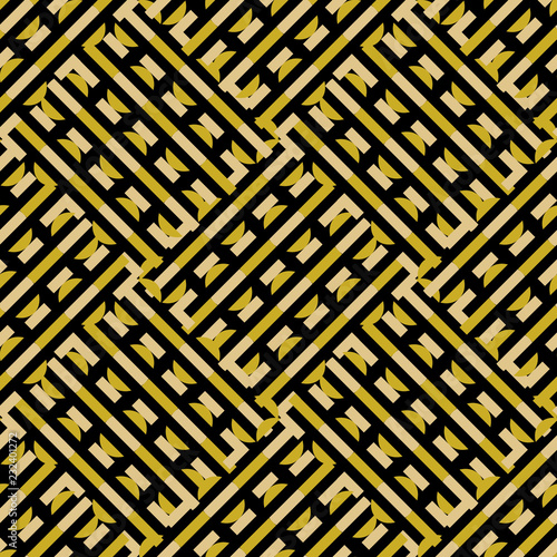 Golden abstract geometric s...
