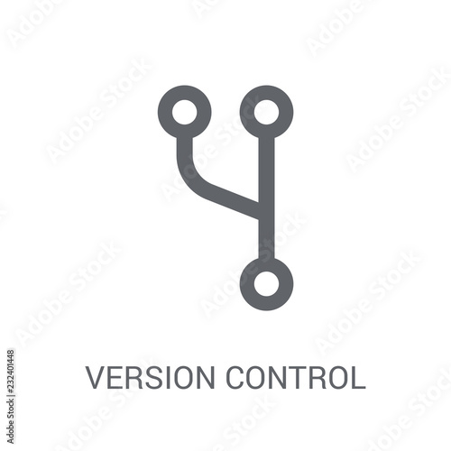 Version control icon. Trendy Version control logo concept on white background from Technology collection