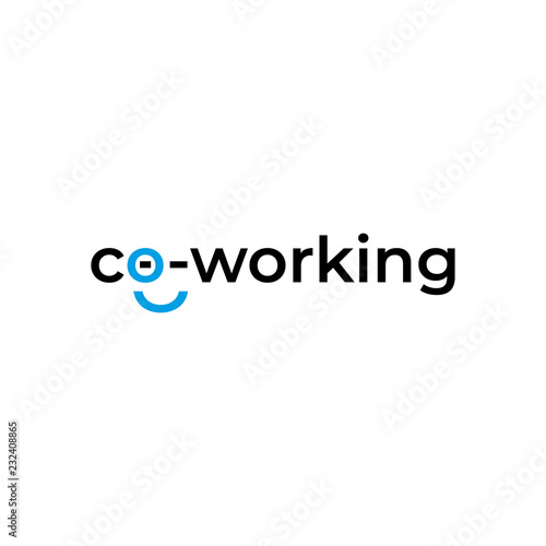 coworking logo. vector template