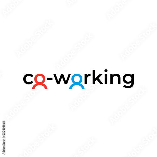 coworking logo. vector template