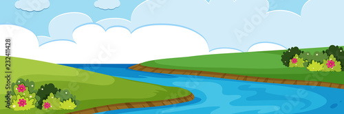 A natural river view