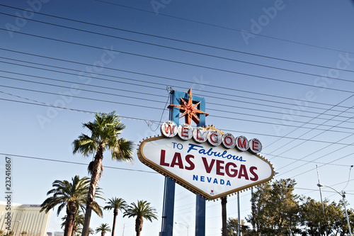 Famous welcome to Las Vegas Sign, Nevada, U.S